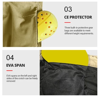 Духан motocyklowe spodnie wodoodporne spodnie cargo z ochroną CE motocross spodnie wiatroszczelne Pantalon Moto 2 kolor dla mężczyzn