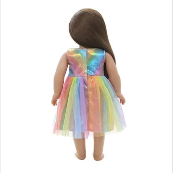 Кукольная odzież New Born Baby Fit 18 cm 43 cm lalka Rainbow garnitur przędza spódnica strój i akcesoria dla dziecka prezent na Urodziny