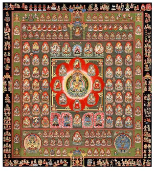 Тханка Mandala Buddy malarstwo Tybetańska religijna płótno Malarstwo sztuka obraz Mandala art malarstwo