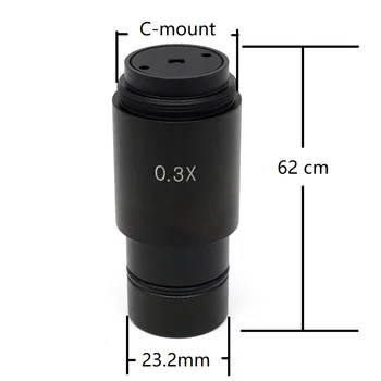 0.3 X C-mount adapter obiektyw CCD CMOS przemysłowa aparat cyfrowy okular jest połączony z mikroskopem regulacji ciśnienia łączniki obiektyw