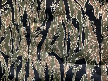 1,5 m szerokość Tiger stripe kamuflażu tkanina bawełna Twill kamuflażu tkaniny do wojskowego chustki do nosa broń chowanie DIY spodnie materiał