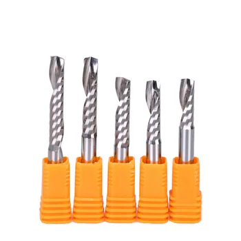 1 5mm 6mm 8mm Single Flute Bit Carbide Graving Cutters Wood Cutting Tools Blade for Carving router MDF akryl PVC nóż