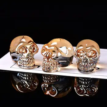 1 Kryształ kwarcowy mineralne biżuteria kwarc Kryształ czaszka Kryształ zewnętrzny home decor Halloween i DIY biżuteria prezent