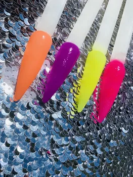 1 kg/worek Neon pigment w proszku Tęcza poliester kurz paznokcie akrylowe nurkowania w proszku projekt do paznokci 3d Diy porady dekoracje FTR-23