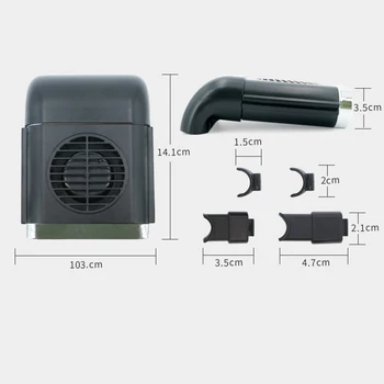 1 szt. wentylator samochodowy oparcie fotelika wentylator 3-szybki cichy Gale chłodzenie mini USB fotelik wentylator dla pojazdów 5 w wielofunkcyjne akcesoria