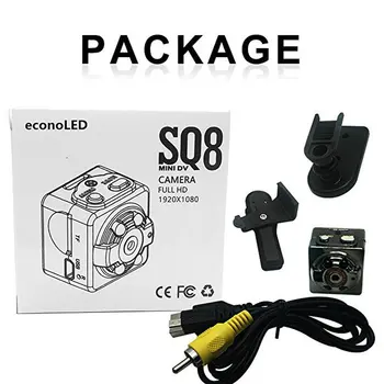 (1 zestaw) SQ8 Mini Kamera Full HD 1080P Night Recorder czujnik ruchu na podczerwień noktowizor digital DV small mini camcorder DV camera