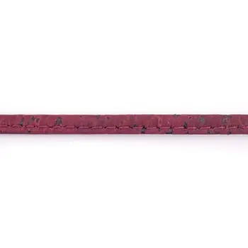 10 metrów cm kabel 5 mm płaski winno-czerwony kolor wegańskie taśma, portugalska tablicy korkowej taśma Cork supplies COR-359