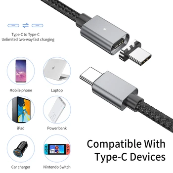 100 Watt USB C do USB Type C kabel USB C PD szybkie ładowanie ładowarka przewód zasilający do laptopa Macbook laptop Samsung S20 Xiaomi mi10 1 m
