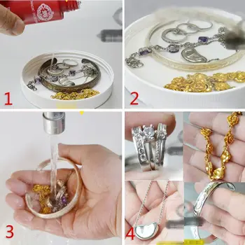 100 ml Gem Jewelry Cleaner Anti-Tarnish Clean for Diamond Silver Gold Jewelry