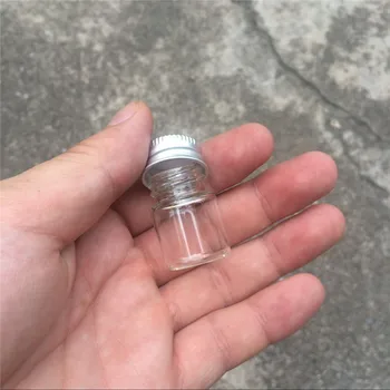 100 szt 22x30 mm 5 ml spiralny usta pokrywa aluminiowa mini szklane butelki olejku frankincense szklane fiolki chcąc gwiazdy butelki