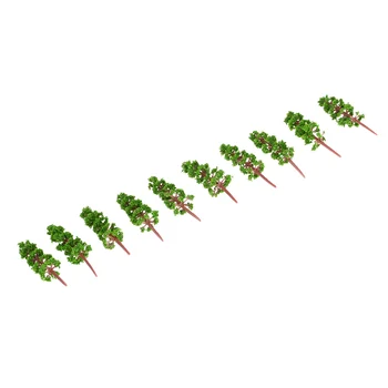 100 szt./kpl. plastikowe drzewa modelowe model dla kolei układ ogród krajobraz krajobraz drzew model diorama miniatury
