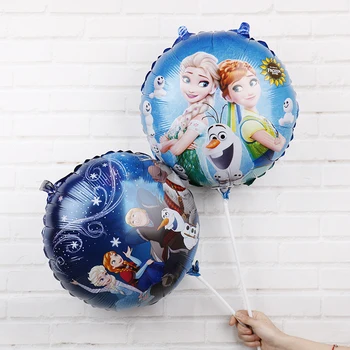 10pcs18inch mrożone Elsa Księżniczka Anna фольгированные balony Urodzinowe dekoracje dzieci uwielbiają zabawki Baby Shower Dziewczyna prezenty