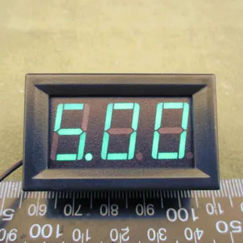 10szt 0.56 calowy wyświetlacz LCD DC 4.5-30V zielony led zabudowa Miernik cyfrowy woltomierz z Двухпроводными urządzeniami elektrycznymi mierniki napięcia