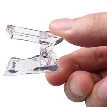 10szt Kryształ paznokci formy blokada klip Kryształ rozszerzenie klej dodaj klip