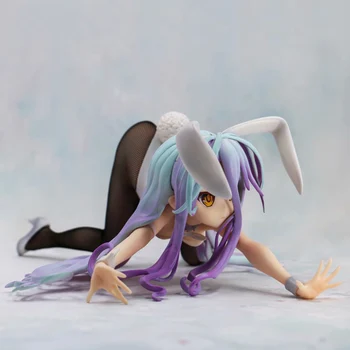 11*24 cm anime nie ma gry, nie ma życia Shiro model zabawki Królik stick figure PVC nowy Królik dziewczyna kolekcja figurki zabawki seksowna dziewczyna figura