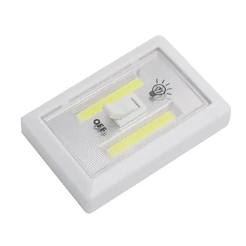 12 Pack Battery Operated LED Night light COB bezprzewodowy włącznik światła nowość pod szafką półka szafka nocna kuchnia światło