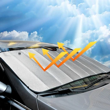 140*70 cm ochrona przed promieniowaniem UV Srebrny przednią szybę samochodu osłona przeciwsłoneczna okna osłona przeciwsłoneczna osłona przeciwsłoneczna daszek folia do bocznego okna samochodu akcesoria