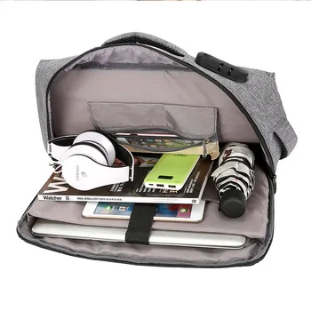 15 calowy notebook, aktówka męska z hasłem blokady biurowe torby dla mężczyzn duże torby nylonowe biznes torba podróżnik sac homme XA215ZC