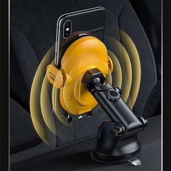 15W X1 QI Wireless Charger Phone Car Holder dla iPhone 12 11 10 X XR, XS, szybka ładowarka samochodowa do Samsung S10 Note S9 S8