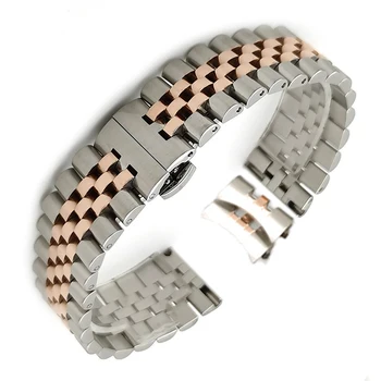 16 17 19 20 mm 22 mm zamiennik stali nierdzewnej pasek do zegarków bransoletka do Rolex Smart watch mężczyźni kobiety bransoletka akcesoria