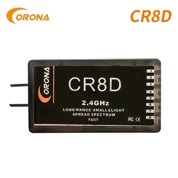 1PC/2SZT Corona CR8D 2.4 Ghz V2 series DSSS odbiornik jest kompatybilny z CT8F/CT8J /CT8Z/CT3F/CT14F(DSSS) 8CH receptor dla zdalnie sterowanych dronów