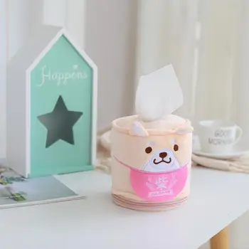 1szt 14 cm piękny Shiba Inu bracia pluszowe zabawki kreatywne Shiba Inu papierowy ręcznik samochód papierowy ręcznik skrzynia dekoracje do domu