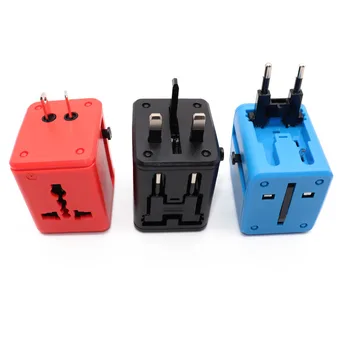 2 USB EU US AU UK To Universal Travel Socket Outlet AC Power Plug ładowarka konwerter adapter gniazdka elektryczne części zamienne akcesoria