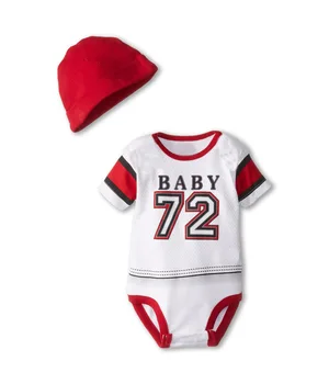 2 szt./0-18 miesięcy/letnie noworodek stroje odzież dla chłopców body+czapki bawełna kombinezony odzież Dziecięca zestawy BC1201