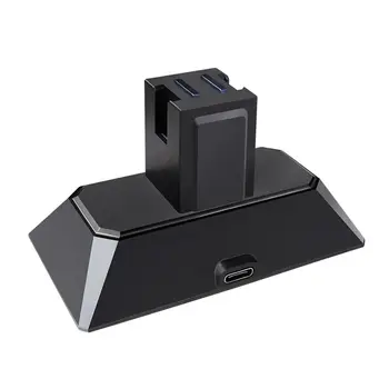 2 w 1 Gamepad Dock Charger Cradle For NS Switch Joy-Con&Pro Gamepad Controller Charge Stand With Type C LED Charging Dock Stand