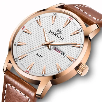 2018 zegarki męskie BENYAR Brand Casual Luxury Military Kwarcowy zegarki sportowe, zegarki Skórzany pasek zegarki męskie Relogio Masculino