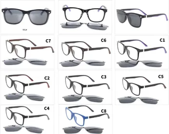 2019 TR90 szklana ramka z magnetycznym uchwytem okulary Oculos De Sol Double szkła Flip Up okulary Classic 10 szt./lot