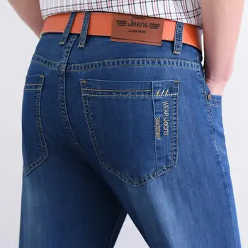 2019 Wiosenna moda uliczna, odzież męskie luźne dżinsy codzienne nowe markowe markowe hip-hop proste dżinsy plus size