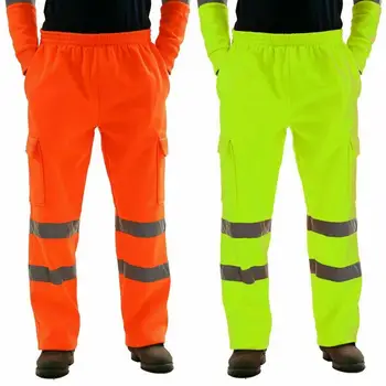 2019 nowa ciepła moda mężczyźni roboty drogowe wysoka widoczność kombinezony casual Kieszonkowy praca dorywczo spodnie spodnie jesień wodoodporne spodnie