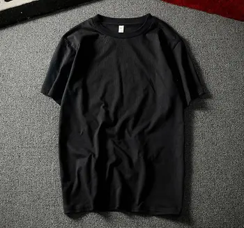 2019 nowy marka odzieżowa duże rozmiary odzież Męska jednolity kolor rękaw Slim Fit t-shirt męska, bawełniana koszulka casual t-shirt