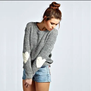 2019 vintage kobiecy sweter moda sweter z dzianiny kobiety O-neck sweter zima kochała ciągnąć Damska dzianiny panie Truien Dames