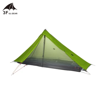 2020 3F UL GEAR Lanshan 1 pro Tent Oudoor 1 Person Ultralight Camping Tent 3 Season Professional 20D Silnylon Rodless Tent