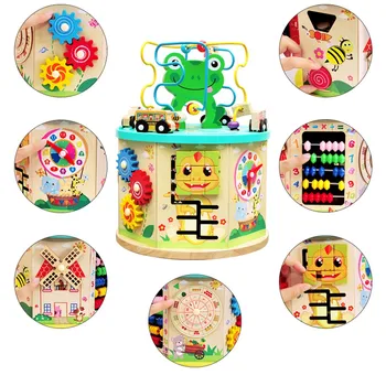 2020 Activity Box Beaded Maze Multi-Function Educational Children ' s Toys educational toys juguetes speelgoed Dropshipping #3