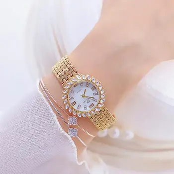 2020 BS Top Brand Fashion Watch Women Luxury Bransoleta ze stali nierdzewnej zegarek analogowy Relogio Feminino Montre Relogio Clock