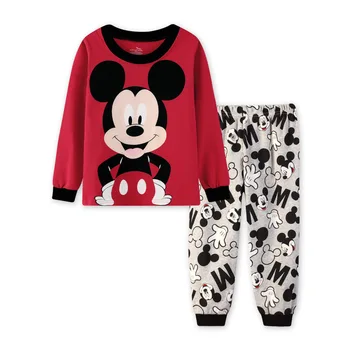 2020 Nowa wiosna jesień kreskówki Mickey piżama Dziecięca bawełna chłopcy piżamy dziewczyny piżamy strona ubrania dla Dzieci odzież nocna