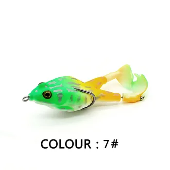 2020 Nowy 1/szt 13.7 g 9 cm 10 kolorów pływak żaba casting spinning noga przynęta miękka przynęta Luya Podajnik połowów Zimowych towary