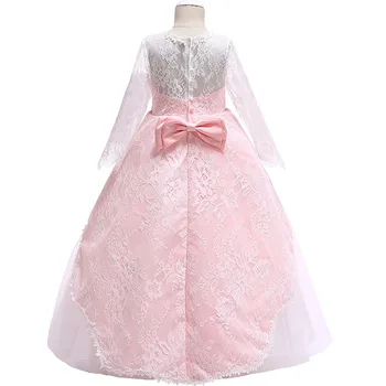 2020 Teenage Girl Maxi Dress Kids Dresses For Girls Children Print Floor Princess Dress Vestido Party Suknię Ślubną 10 12 Lat