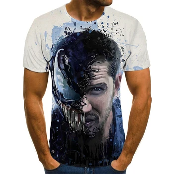 2020 koszulka męska najnowsza kreskówka venom koszula 3D drukowanie t-shirt męska damska casual shirt sportowa fitness koszulka t-Shirt top