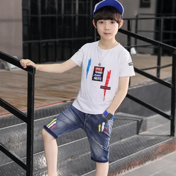 2020 letnia odzież dla chłopców strój sportowy zestaw moda casual z długim rękawem O-neck odzież Dziecięca komplet