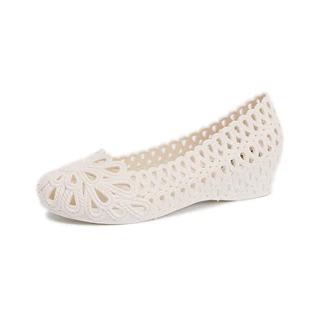2020 nowe plastikowe sandały kobiety hollow poślizgu na zębach galaretki sandały buty do chodzenia plażowe sandały duży rozmiar 41 4h81