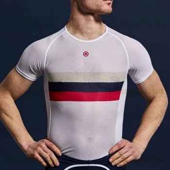 2021 Club Cycling base layer White cycling underwear Oddychającym mesh fabric bike basic shirt strato base ciclistico quick dry