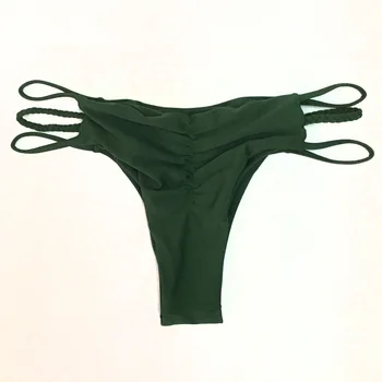 2021 nowy strój kąpielowy bikini bottom kobiety brazylijska plaża kąpielowy push-up V styl strój kąpielowy bikini stringi bikini bottom