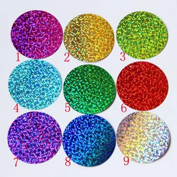 20szt duże okrągłe cekiny 80 mm PVC płaska dżetami hologram dekoracji 2 boczne otwory 9 laserowych kolorów są dostępne konfetti