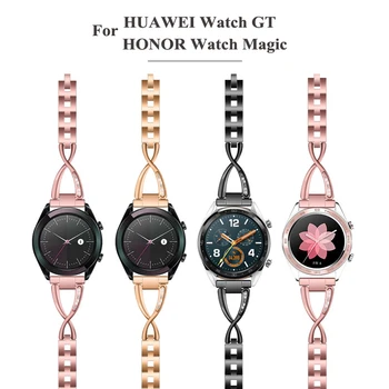 22 mm damska bransoleta ze stali nierdzewnej dla HUAWEI Watch GT 2 2E For HONOR Magic Watch 2 /HONOR Watch Dream wymiana paska
