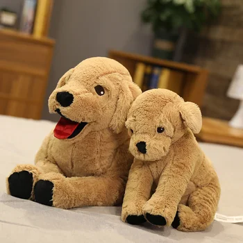 35/75 cm symulacja labrador pies pluszowe zabawki kreatywne realistyczny zwierząt szczeniak lalki zabawki dla dzieci prezent na Urodziny