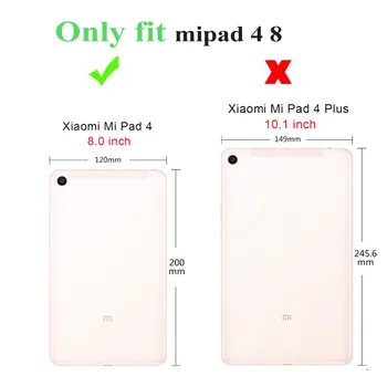 360 stopni obrotowy dla Xiaomi Mi Pad 4 8 8.0 etui stojak sztuczna skóra CaseSmart etui do spania dla Xiaomi MiPad 4 8 +case FilmPen